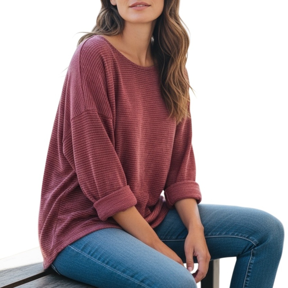 chenille tunic top chenault cranberry red sweater, textured top